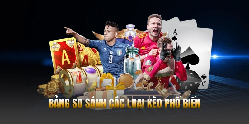 Thể thao HUBET – Sân chơi cá cược hấp dẫn nhất năm 2026 3 Bảng tổng hợp và so sánh các kèo cược được sử dụng rộng rãi